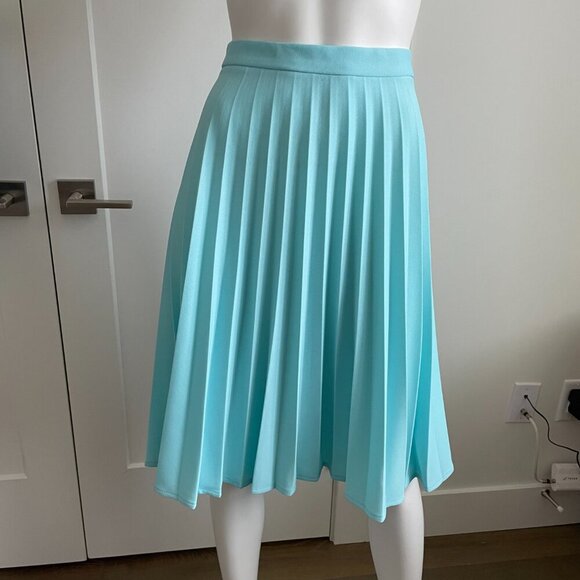 Vintage Act III Co-ordinates Pleated A-Line Skirt Soft Pastel Blue Sz XS - Picture 8 of 8